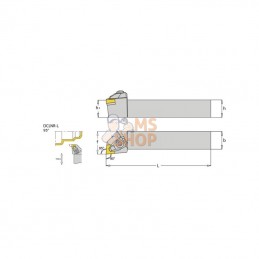 DCLNR2020K12; I TOOLS; Porte-plaquette dr. DCLNR 95°; pièce detachée