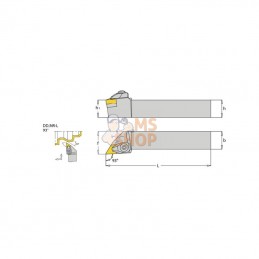 DDJNR2020K15; I TOOLS; Porte-plaquette dr. DDJNR 93°; pièce detachée