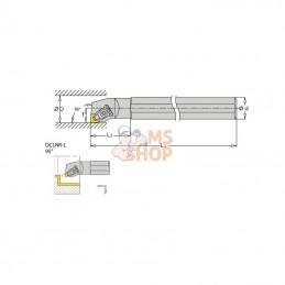 S25RDCLNR12; I TOOLS; Porte-plaquette dr. S-DCLNR95°; pièce detachée