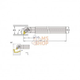S32SDDUNL15; I TOOLS; Porte-plaquette ga. DDUNL 93°; pièce detachée