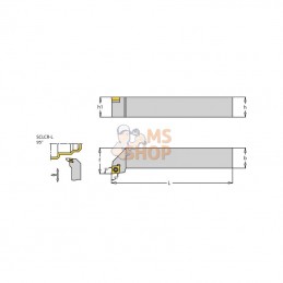 SCLCL1616H09; I TOOLS; Porte-plaquette ga. SCLCL 95°; pièce detachée