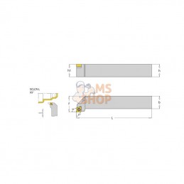 SCLCR1616H09; I TOOLS; Porte-plaquette dr. SCLCR 95°; pièce detachée