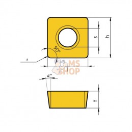 SCMT09T308MMIT1601; I TOOLS; Porte-plaquette SCMT 09T308 10x; pièce detachée