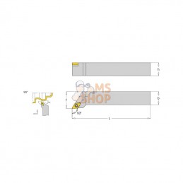 SDJCL2020K11; I TOOLS; Porte-plaquette ga. SDJCL 93°; pièce detachée