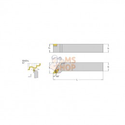 SDJCR2020K11; I TOOLS; Porte-plaquette dr. SDJCR 93°; pièce detachée