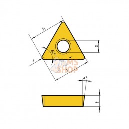 TCMT16T308MMIT1601; I TOOLS; Porte-plaquette TCMT 16T308 10x; pièce detachée
