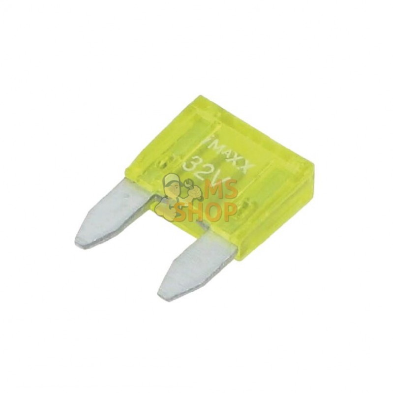 SI20267; IMAXX; Fusible lame mini 32V 20A longueur 16,3mm jaune pack 50x iMaXX; pièce detachée