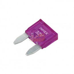 SI20261; IMAXX; Fusible lame mini 32V 3A longueur 16,3mm violet pack 50x iMaXX; pièce detachée