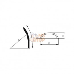 R62338; DUNLOFLEX; Garde-boue; pièce detachée