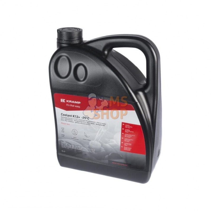 OAT250005KR; KRAMP; Liquide de refroidissement K12+ prêt à l’emploi -25°C 5L; pièce detachée OAT250005KR; KRAMP; Liquide de refroidissement K12+ prêt à l’emploi -25°C 5L; pièce detachée
