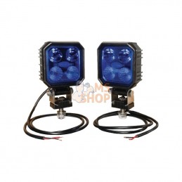 LA10002; KRAMP; Phare de travail LED carré 9W 1000lm combo bleu; pièce detachée