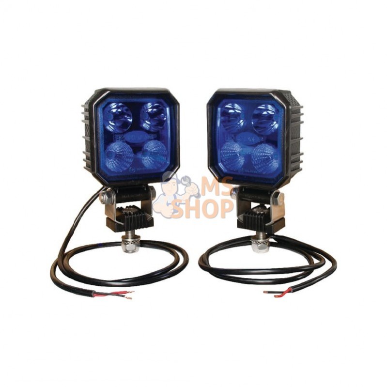 LA10002; KRAMP; Phare de travail LED carré 9W 1000lm combo bleu; pièce detachée