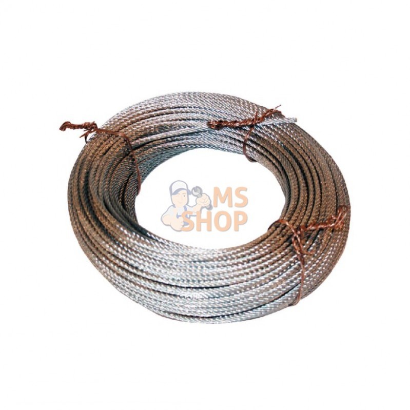 Câble souple en inox 316 de diamètre 6 mm conditionné : cable inox