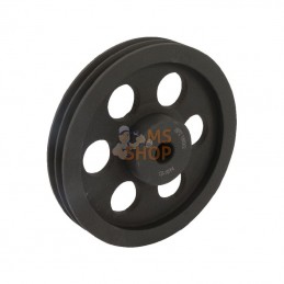 224Z2; KRAMP; Poulie pour courroie trapézoïdale 2 rainures Z ou SPZ diamètre 228 mm Kramp; pièce detachée