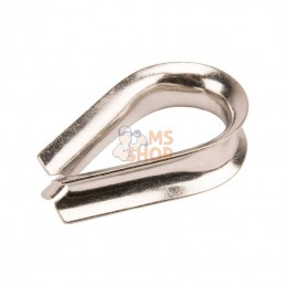 WT10RVS; KRAMP; Cosse-coeur inox-A4 10 mm; pièce detachée