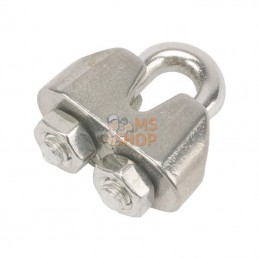 WL04RVS; KRAMP; Serre-câble en acier 4 mm inox-A4; pièce detachée