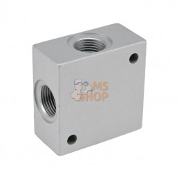 BD412; KRAMP; Bloc distributeur, 4voies G1/2; pièce detachée