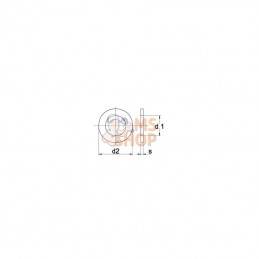 43310; KRAMP; Rondelle plate pour vis cylindrique M10 zingué; pièce detachée