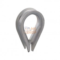 WT04; KRAMP; Cosse-coeur zingué 4 mm; pièce detachée