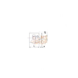 WS16505TV; KRAMP; Rondelle carrée M16 HDG.; pièce detachée