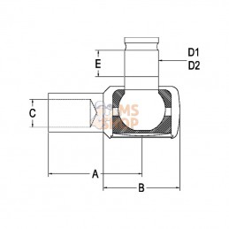 SHP033KR; KRAMP; Rotule de direction; pièce detachée