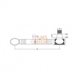 SHP137KR; KRAMP; Barre de diection; pièce detachée
