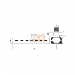 SHP140KR; KRAMP; Rotule de direction CI; pièce detachée