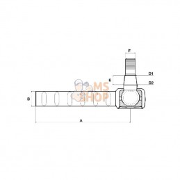 SHP111KR; KRAMP; Rotule de direction; pièce detachée