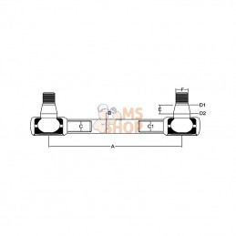 SHP085KR; KRAMP; Barre de direction; pièce detachée