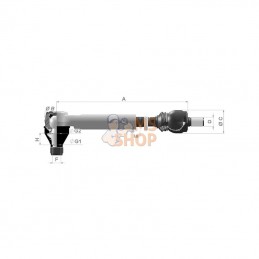 SHP486KR; KRAMP; Tige centrale; pièce detachée