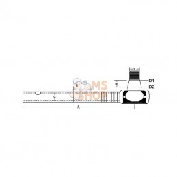 SHP224KR; KRAMP; Rotule de direction; pièce detachée