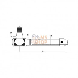 SHP224KR; KRAMP; Rotule de direction; pièce detachée
