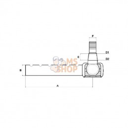 SHP221KR; KRAMP; Rotule de direction p/; pièce detachée