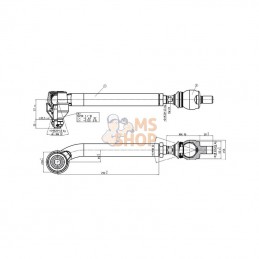 SHP501KR; KRAMP; Extrémité de barre de traction; pièce detachée