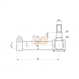 SHP191KR; KRAMP; Rotule de direction droite p/; pièce detachée