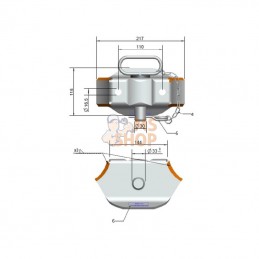 750002KR; KRAMP; Attelage de remorque FBR-40; pièce detachée