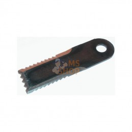 281412Z; KRAMP; Jeu de 25 couteaux D18 50x173mm ép4 Faucillé 3 faces p/BISO; pièce detachée