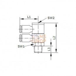 BC2S1212P; KRAMP; Raccord vissé; pièce detachée