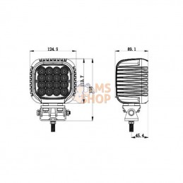 LA10442; KRAMP; Feu de travail 4200 Lumens; pièce detachée