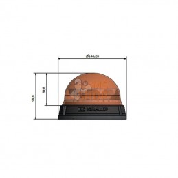 LA20016; KRAMP; Gyrophare 9W fixe à embase; pièce detachée