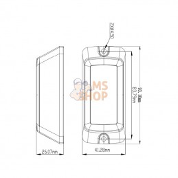 LA20064; KRAMP; Témoin d’avertissement LED, orange, Kramp; pièce detachée