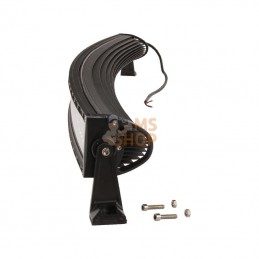 LA10307; KRAMP; Barre lumineuse de travail LED, 300W, 25500lm, rectangulaire, 12/24V, blanche, 1310x57mm, Manchon d'extrémité de