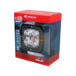 LA10045; KRAMP; Phare de travail LED carré 40W 4000lm longue portée; pièce detachée