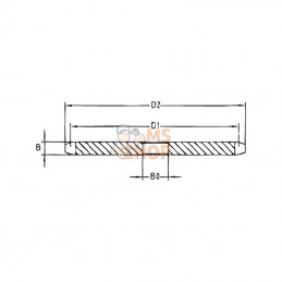 PW125; KRAMP; Plateau Simplex 25 dents chaîne 1" 16 B-1 Kramp; pièce detachée