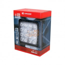 LA10047; KRAMP; Phare de travail LED carré 48W 3840lm faisceau large; pièce detachée