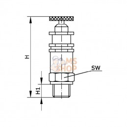 PSV18OP812; KRAMP; Soupape sécu 1/8" 8 - 12 bars; pièce detachée