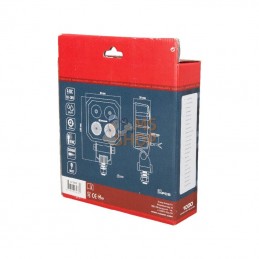 LA10002; KRAMP; Phare de travail LED carré 9W 1000lm combo bleu; pièce detachée