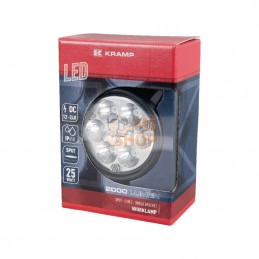 LA10016; KRAMP; Phare de travail LED rond 25W 2000lm longue portée - Omega poignée; pièce detachée