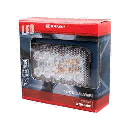 LA10021; KRAMP; Phare de travail LED rectangle 15W 1900lm faisceau large; pièce detachée