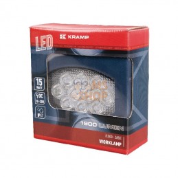 LA10020; KRAMP; Phare de travail LED ovale 15W 1900lm faisceau large; pièce detachée